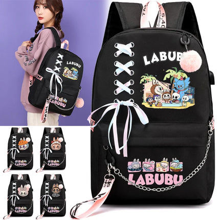 Cute cartoon Printed Backpack Large Capacity Waterproof Cartoon Bagpack Kawaii Student Schoolbag Women Travel Bag Kid Gift