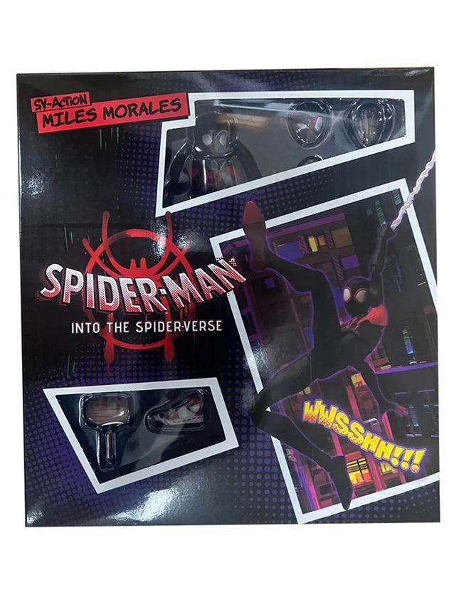 Miles Morales Spider Man Action figures 15cm Multi-Accessories Super Hero Spiderman Movable Statues Model Collectible Ornaments