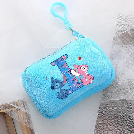 Disney Stitch Kawaii Coin Purse for Children Anime Cartoon Cute Wallet Boys Girls Key Card Storage Pouch Portable Clutch Bag