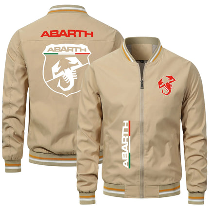 Autumn New Fashion Baseball Jacket Abarth Car Print Jacket Men Locomotive Jacket Ladies Oversize Bomber Pilot Jacket Thin Coat