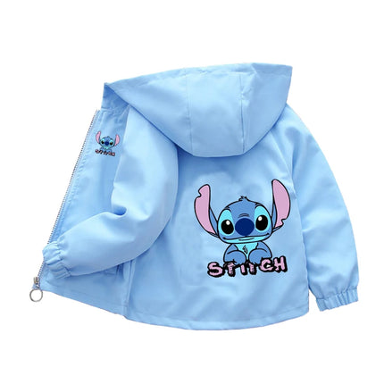 Kids labubu Clothes Autumn Baby Boys Girls Jacket Fashion Cartoon Stitch Print Outerwear for Kids Clothes Children Summer Coat