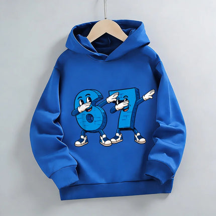 2026 New Steal A Brainrot 67 Children's Hoodie Tops Sweatshirt Boys and Girls Printed Sweater