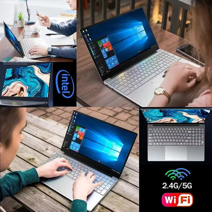 NEW 14.1'' Slim Office Laptop  Windows 11 Intel i7-7500U 12GB RAM 512GB 1TB SSD Intel ATOM X7 1920*1080 Office Study Computer PC