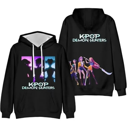 Cartoon Anime KPop Demon Hunters 3D Print Hoodies Men Women Casual Sweatshirts Oversized Hoodie Pullovers Tracksuit Man Clothing