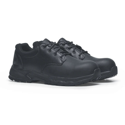 BARRA BLACK Black Comfortable Safety Slip & Puncture Resistant Shoes With Composite Toe Cap