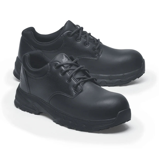 BARRA BLACK Black Comfortable Safety Slip & Puncture Resistant Shoes With Composite Toe Cap