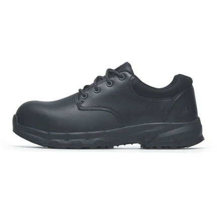 BARRA BLACK Black Comfortable Safety Slip & Puncture Resistant Shoes With Composite Toe Cap
