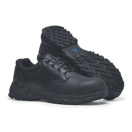 BARRA BLACK Black Comfortable Safety Slip & Puncture Resistant Shoes With Composite Toe Cap