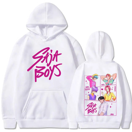 KPop Demon Hunters Movie Saja Boys Hoodies Men Women Fleece Warm Casual Hooded Sweatshirt Fashion Hip Hop Oversized Pullovers