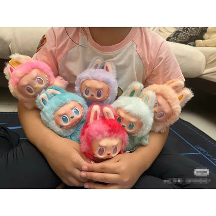 Doll Blind Box The Monster Series Mystery Flocking Model Toys Kawaii Monster Replica Keychain Toy Christmas Gift