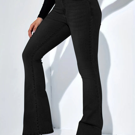 Women's new micro-La jeans high waist stretch comfortable all-match