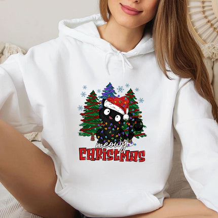 Spooky Vibes Halloween Ghost Hoodie Winter Warm Long Sleeve Hoodies Women Sweatshirt Harajuku Cartoon Sudaderas Unisex Hoody