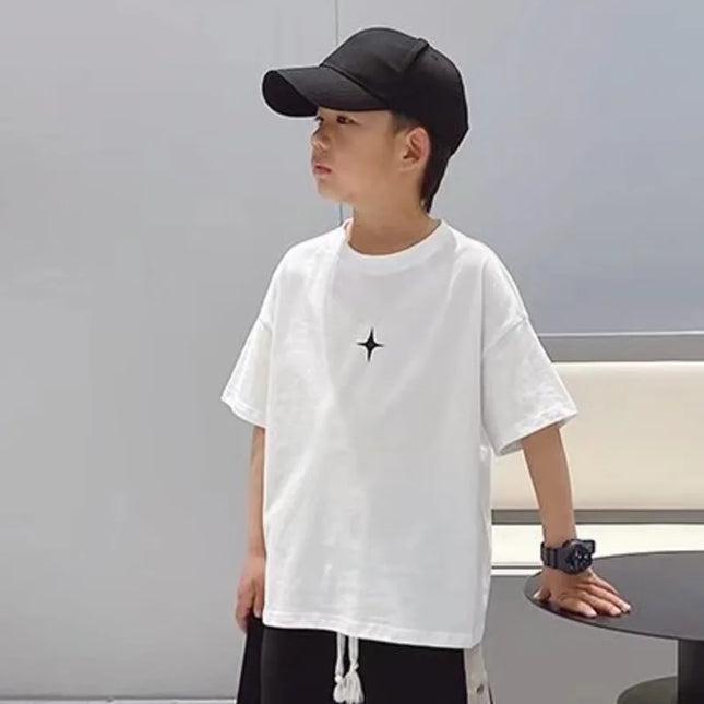 Children's Tops T-shirt For A Boy Infant T-shirts Summer Baby Clothes Tee Korea Short Sleeve Tees Kids Tshirt Boys Boy's Korean