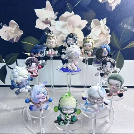 Newhigh Qual Popmart Skullpanda Front Ink Plum Series Blind Box Toy Sp Handmade Ornament Trendy Antique  Ornament Children Gift