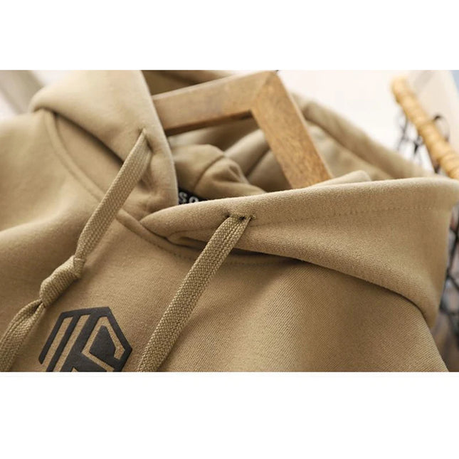 4-14 Years Winter New Boys Hoodies Autumn Lining Plus Velvet Thick Warm Sweatshirt For Teen Boys Letter Print Pullover Tops