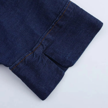 Summer Women's Suit High Waisted Wide Leg Jeans Denim Shirt Jacket Top 2025 Casual Loose Outerwear Trousers 2-piece Set