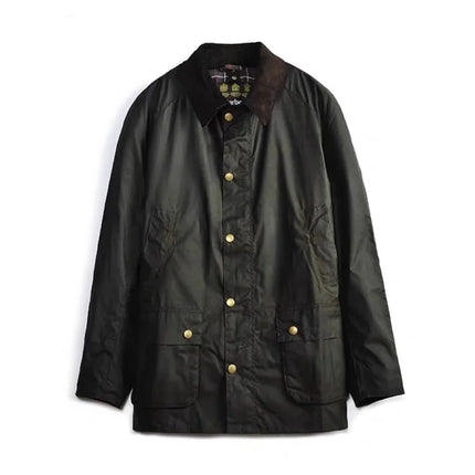 B@r American retro classic oil wax lapel jacket jacket men and women the same Ashy hunting