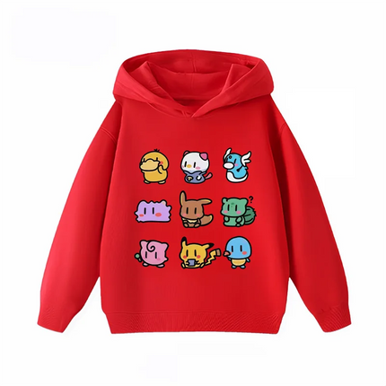 Potdemiel Pikachu Kids Hoodie  Soft and Comfortable Suitable for Boys and Girls Warm in Autumn and Winter Kids Hoodie Sweatshirt