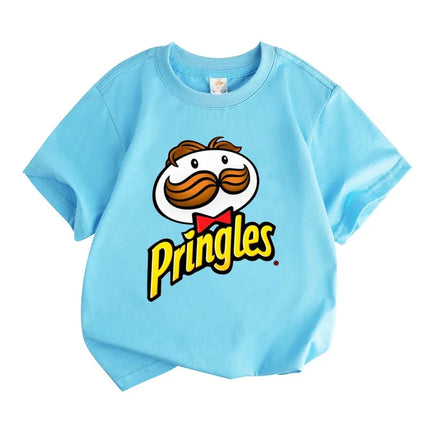 Letter Children 100% Cotton T-Shirt Combination Tee Shirts Cartoons Kawaii Kid Casual Clothes Girl Boy Harajuku Tops