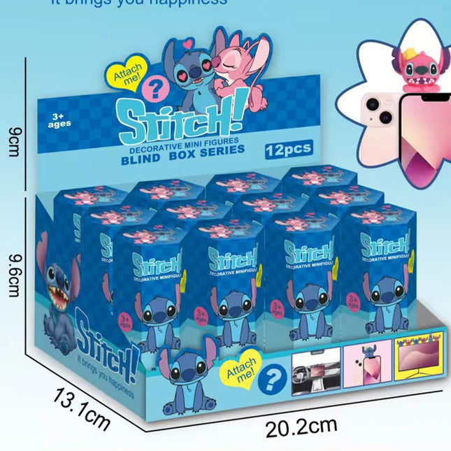 12pcs Disney Stitch Blind Box Surprise Blind Box Cute Anime Figures Model Doll Toys Surprise Box Toy Kawaii Kid Toys