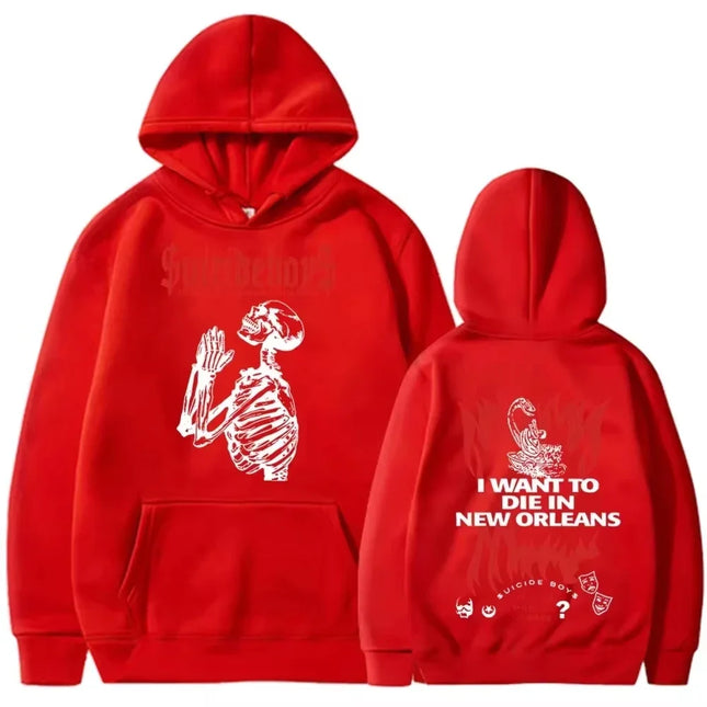 2025 New in gothic Double Sided printed streetwear Men women VI Ghostface Graphic Hoodie Unisex Fleece Long sleeve Sweatshirts