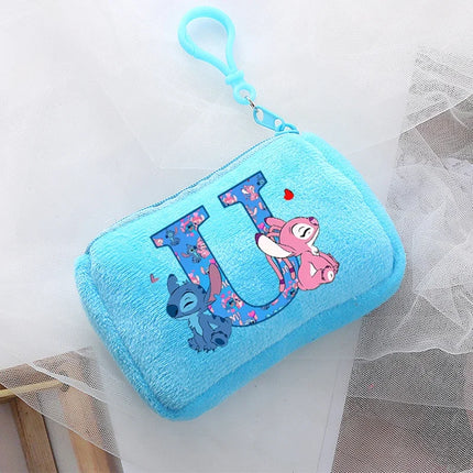 Disney Stitch Kawaii Coin Purse for Children Anime Cartoon Cute Wallet Boys Girls Key Card Storage Pouch Portable Clutch Bag