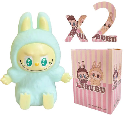 Glowing Night Light labufufu - Cute Glowing Anime Bedside Lamp, Kids Room Decor Mood Lighting，Children's Gift