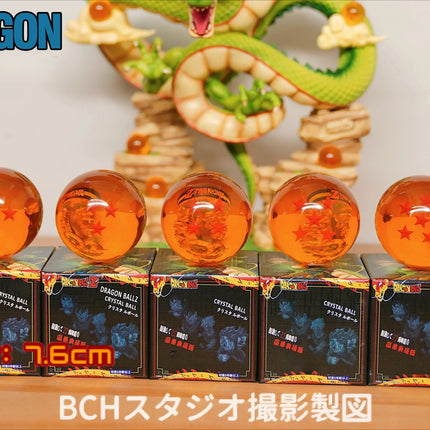 Collectible Medium Crystal Glass Stars Balls(27,35,43,57,76MM in Diameter) (D-3.5) Dragon Ball Z  Action Figure