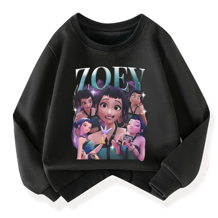 Kpop Demon Hunter Fashion Kids Incredibox Hoodie Warm Sweatshirts Children's Winter Soft Clothing Cartoon Cotton Thick Hoodie