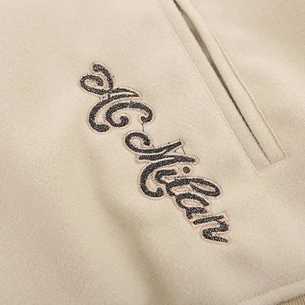 Fashion Embroidered Varsity Jacket Men Streetwear Bomber Jacket Baseball Coat Streetwear Men Clothing Oversized Coats