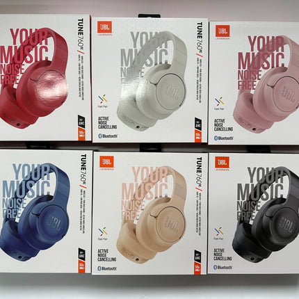 Original JBL Tune 760NC / T760 NC / Tune760NC Bluetooth Wireless over Ear Headphones ANC Music Sports Folding sports headset