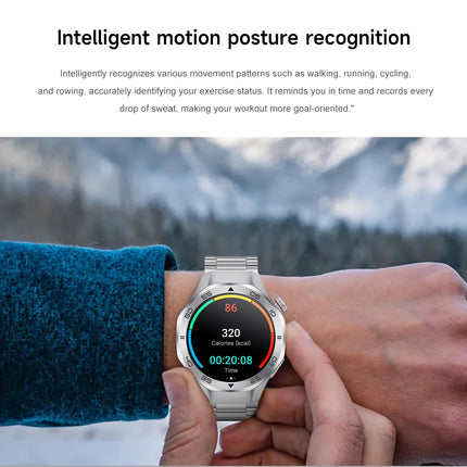 Fanwear New Watch GT5 Pro Smart Watch Men HD AMOLED Sapphire Screen GPS Tracker BT Call Health Waterproof Smartwatch Heart Rate