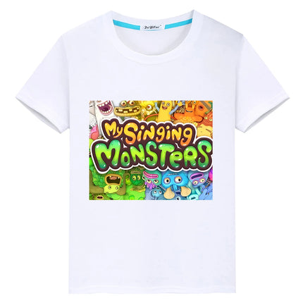 My Singing Monsters kids Casual T-shirt Anime Tees Short Print Tops y2k boys girl clothes O-Neck Summer Kawaii Children clothing