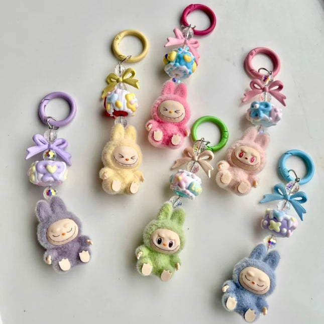 Sweet Hot Selling Mini Keychain Vinyl Cute Baby Bag Mobile Phone Pendant Cute Valentine's Day Gift Keychain Bestie Gift