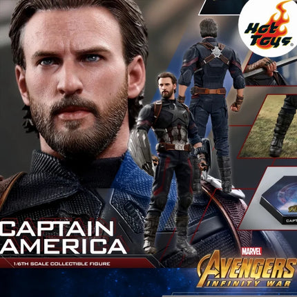 Genuine Hot Toys Steve Rogers Action Figure 1/6 Avengers Captain America Anime Figure HT MMS480 Statue Deluxe Edition Model Toys