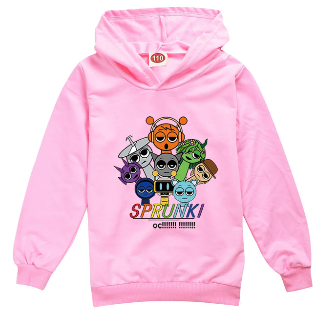 Incredibox Sprunki Hoodie for Kids Hoody Sweatshirts for Teen Boys Cartoon Coats for Girls, Casual Outerwear for Baby, Game, Hot
