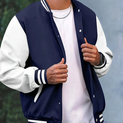 Autumn and Winter New Men's Fashion Buttons Fashion Versatile Multi-color Men's and Women's Streetwear Baseball Jacket