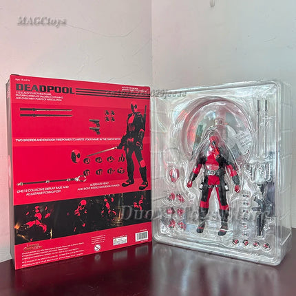 Mezco Deadpool Wolverine Figure X-Mem Action Figures Wolverine Deadpool Super Hero Series Joints Movable Model Toys Collection