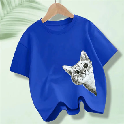 Battery Energy Low Help Me Printed T-Shirt For Boys Harajuku Funny T Shirt Kids Cotton Summer Tops Tee