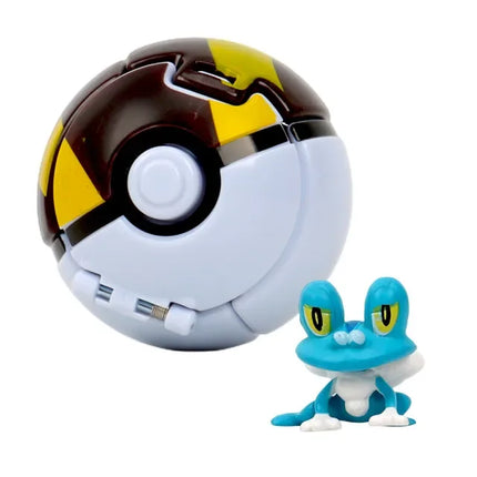 Pokemon Elf Ball Pokeball Anime Figure Cartoons Pikachu Charizard Piplup Kyogre Pocket Monster Pet Anime Action Model Toy Gifts