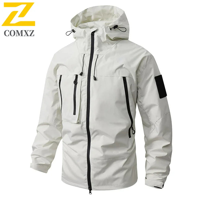 Gorpcore Hiking Jacket Male Motocross Clothing Mountain Camping Waterproof Coat Bicycle Outerwear Chaqueta Cortavientos Hombre