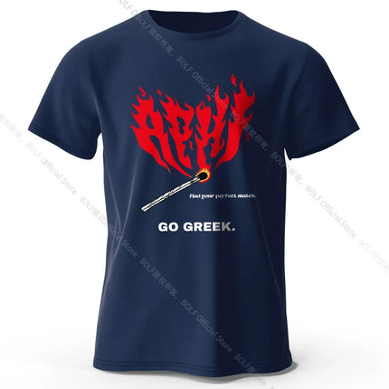 Retro Hand Drawn Match Fire T-Shirt 100% Premium Cotton Slim Fit Artistic Flame Graphic Tee for Men and Teens