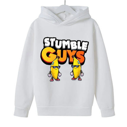 Stumble Guys Hoodies Cotton Long Sleeve Fashion Print Tops Cartoon Comfortable Warm Spring Autumn Sweatshirt for Children