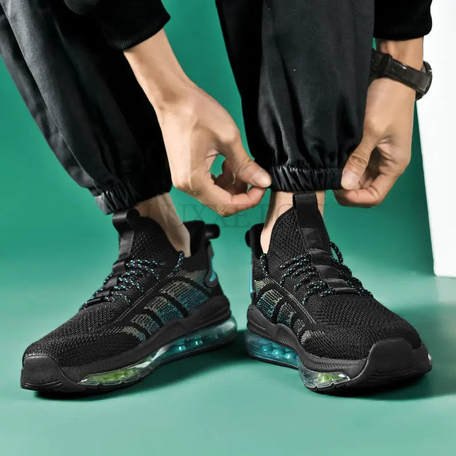 Laufschuhe Plus Size 45 46 47 48 Herrenschuhe mit Luftpolstern, modisch, lässig, Mesh, atmungsaktiv, höhenverstellbar, flache Plateauschuhe