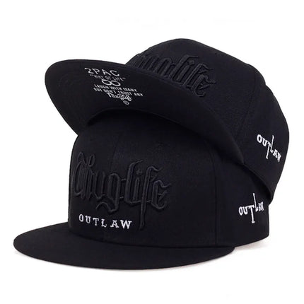 2025 Fashion Fastball CAP Thuglife Embroidery Hiphop Baseball Cap Snapback Hat Adult Outdoor Casual Sun Casual Bone Dropshipping