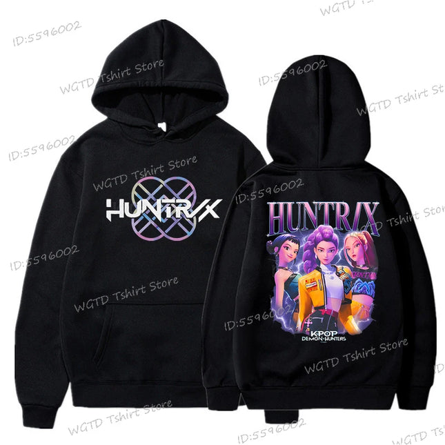 Kpop Demon Hunters Kids Clothes 2025 Hot Movie Print Men Women Fashion Casual Hoodies Anime Lovers Gift Cool Girls Hooded Shirt