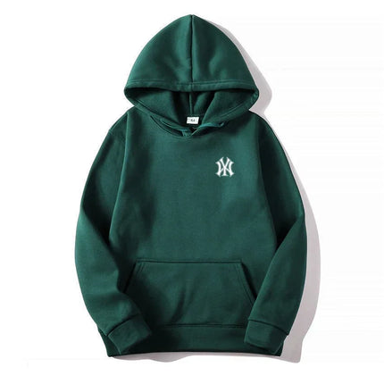 Men's and Women's Casual Fashion Trend Fleece Hooded Hoodies Spring Fall Outdoor Sweatshirt Popular Font Print Pullovers Coat
