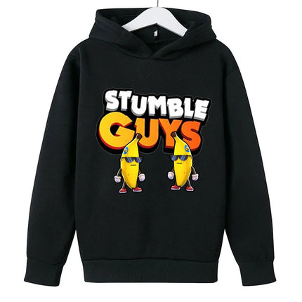 Stumble Guys Hoodies Cotton Long Sleeve Fashion Print Tops Cartoon Comfortable Warm Spring Autumn Sweatshirt for Children