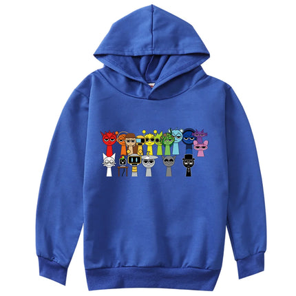 Incredibox Sprunki Hoodie for Kids Hoody Sweatshirts for Teen Boys Cartoon Coats for Girls, Casual Outerwear for Baby, Game, Hot