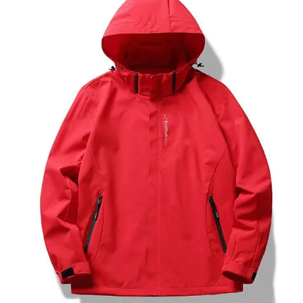 Men's Waterproof Rain Jacket Lightweight Outer Hooded Outdoor Raincoat Hiking Windproof Jacket Climbing Outdoor Jackets